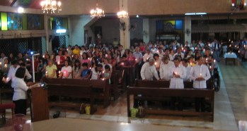 Easter vigil Mass near Manilla 