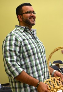 Juan Carlos Castañeda Rojas during the June Election Assembly, where he served as a teller.