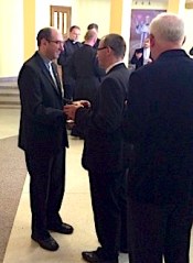 Fr. Artur, receives well-wishes on his name day