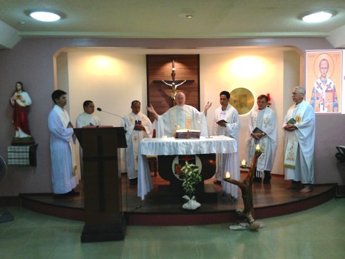 Celebrating Mass