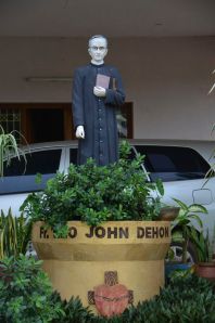 A statue of Fr. Dehon at Eluru