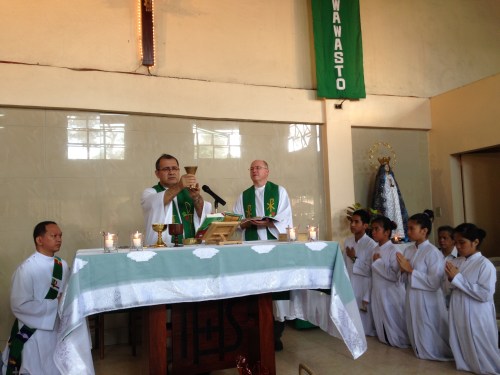 Fr. Delio and Fr. Steve concelebrate