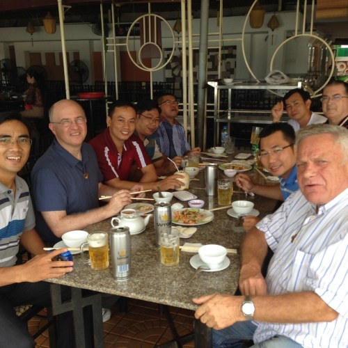 Fr. Steve joins SCJs in Ho Chi Minh for a meal