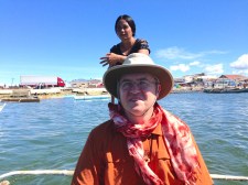 Fr. Steve rides the ferry