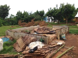 Hurricane damage is still obvious