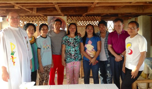 Fr. Steve with parishioners in the Philippines