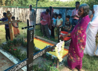 A memorial for Br. Xavier's father