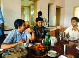 Visiting with local SCJs