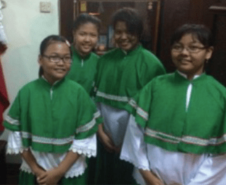 Altar servers in Jakarta