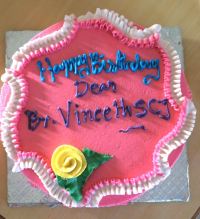 Fat Tuesday began with a birthday cake!