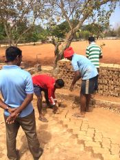 Landscaping at the community house