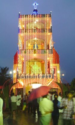 The new bell tower at Vempadu
