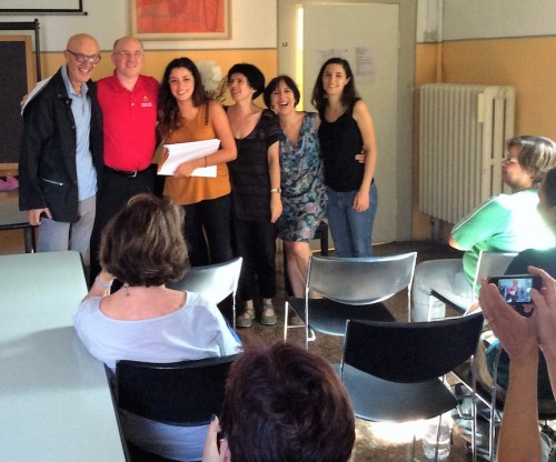 Fr. Steve receives his Italian studies certificate