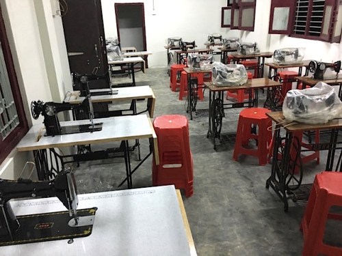 New sewing machines ready for classes in India