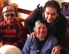 Fr. Benjamin with parishioners