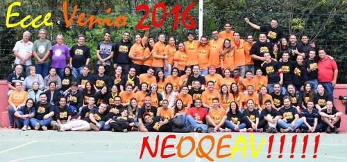 The full group of participants at Ecce Venio