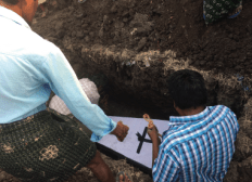 The burial of Br. Adam's mother